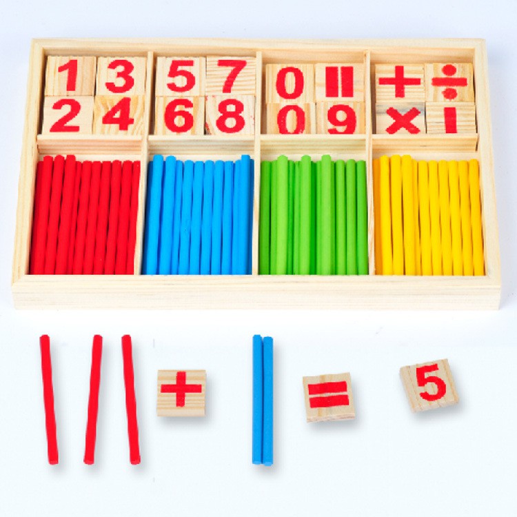 數字棒早教教具 / 木製數字積木棍 學習盒   現貨 兒童玩具  數學運算遊戲 數數棒 算數 數字棒 教具
