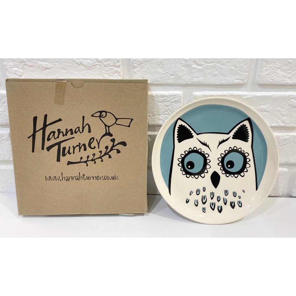 阿猴達可達 日本空運 英國設計師  Hannah Turner貓頭鷹系列 盤 盤子 水果盤 沙拉盤 點心盤 碗盤 新品