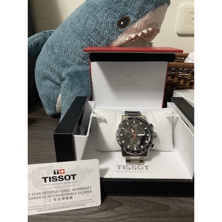 Tissot supersport chron三眼計時賽車錶帶日期