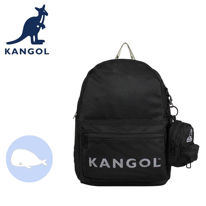 【小鯨魚包包館】KANGOL 英國袋鼠 後背包 6125174020 黑色