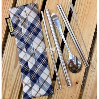 [Kinloch Anderson金安德森] 精典格紋餐具收納袋/附贈餐具等