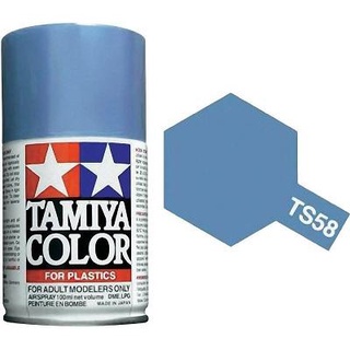 永珍遙控模型 TAMIYA 模型專用噴漆 TS-58 珍珠淺藍色噴漆100ml