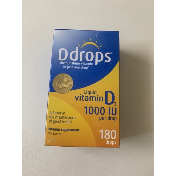 加拿大🇨🇦代購 Ddrops維生素D3 Vitamin D3 5ml 孕婦 備孕
