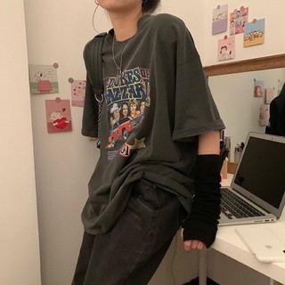 MAX BLACK 復古男友風鐵灰t G01