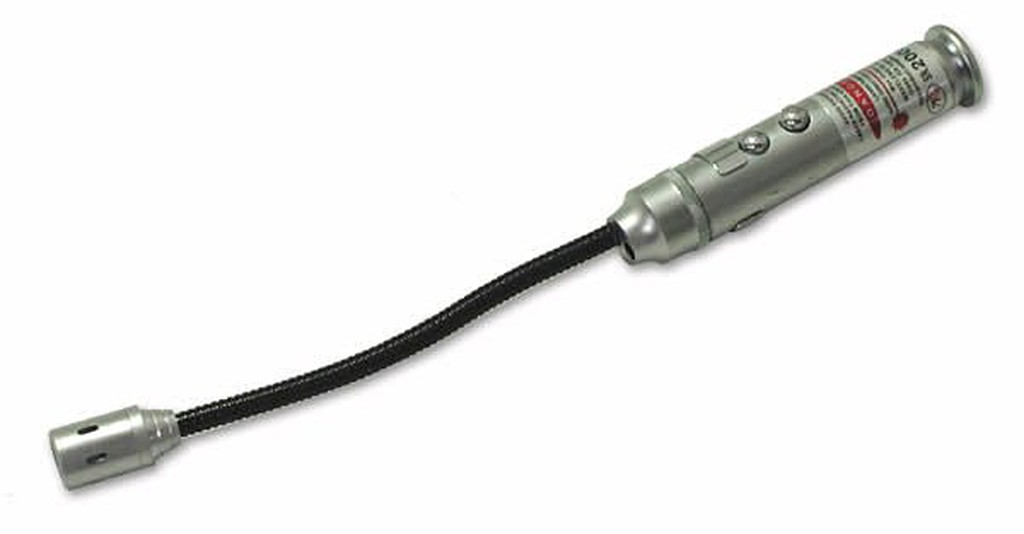 可扭曲蛇型軟管LED手電筒+Laser筆,既可車上尋物,也可當維修輔具