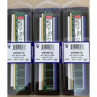 全新 Kingston DDR3 1600 8GB KVR16N11/8 現貨8條 金士頓終生保固