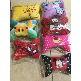 美樂蒂 加菲貓 怪獸 大眼怪.皮卡丘.天竺鼠車車.蜘蛛人.BT21.TSUM.熊抱哥.米奇貓咪.草莓🍓造型小抱枕汽車頸枕