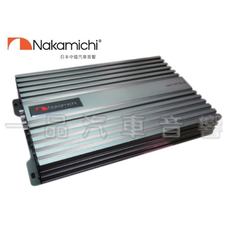 一品. Nakamichi 中道 優質四聲道擴大機 AB類 音色甜美 NKTA 75.4 全新公司貨 保固一年