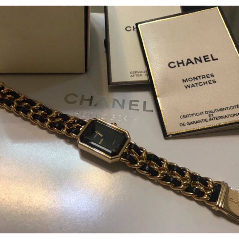 香奈兒 Chanel premiere金首映S號 （九成新盒單全）原廠真品