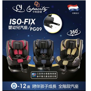 最貨全新品0-12歲ISOFIX全階段360度兒童安全汽座反向乘坐更安全 ．全球9道權威認證
