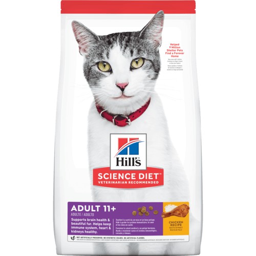 Hills 熟齡貓 抗齡 15.5磅 雞肉配方 生命階段 11歲以上 希爾斯 希爾思 飼料 成貓 1464