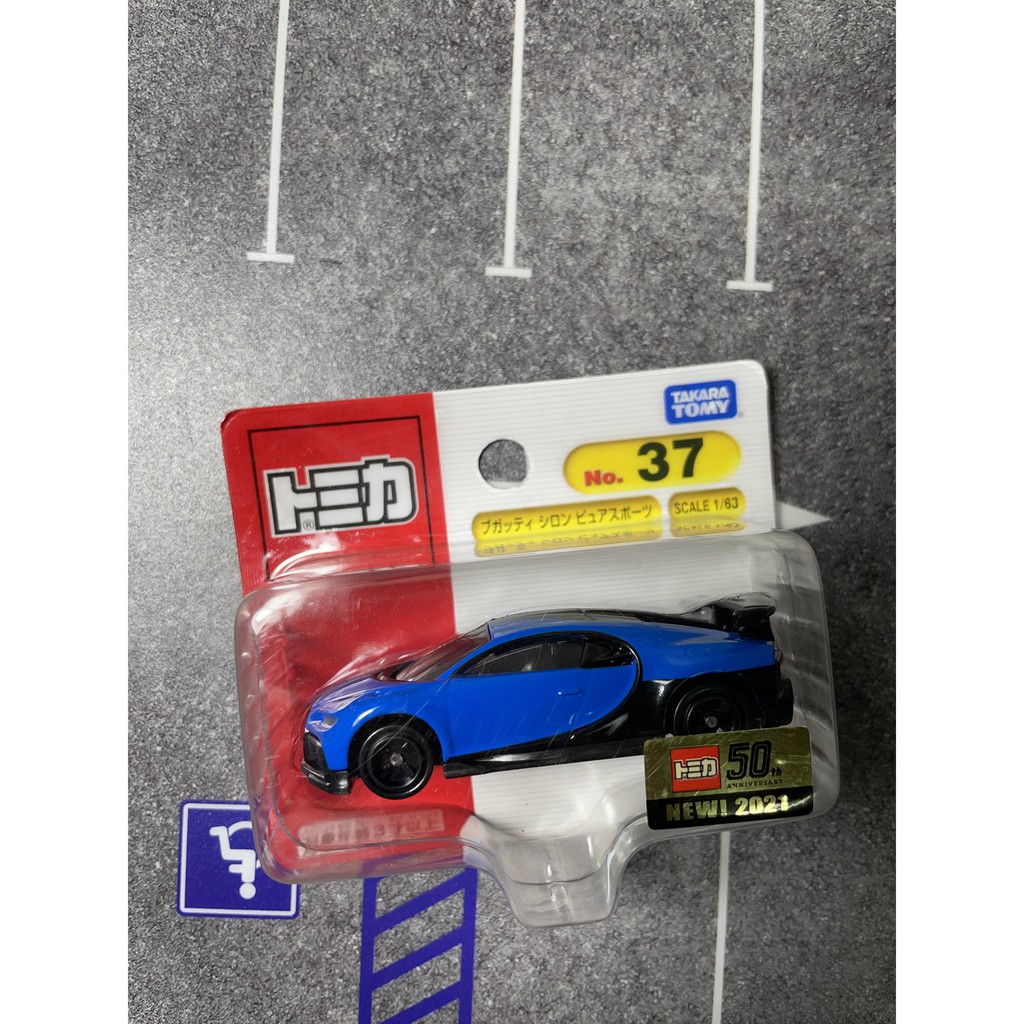 12/7 Takara TOMY Tomica #37 Bugatti Chiron吊卡 新車貼