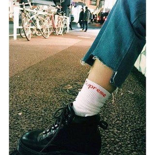 『高高』特價出清一件不留 Supreme X Hanes 襪子 黑 一組四雙【SUPREME01】