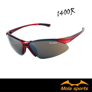 Mola Sports 摩拉運動太陽眼鏡 男女 超輕 紅 UV400 1400R 跑步 高爾夫 戶外 登山