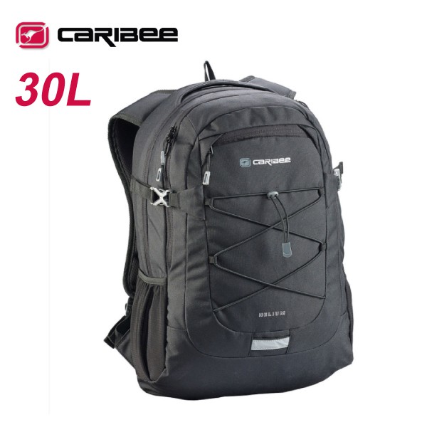【Caribee 澳洲 HELIUM 30L電腦背包《黑》】CE-6065/平板背包/後背包/悠遊山水