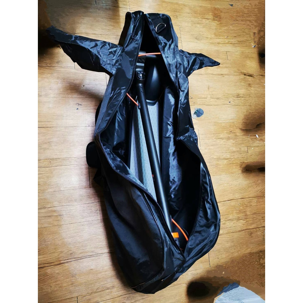 【天翼科技】小米電動滑板車車硬殼掛包+腳撐套(黑)+F系列裝車袋+車袋收納袋
