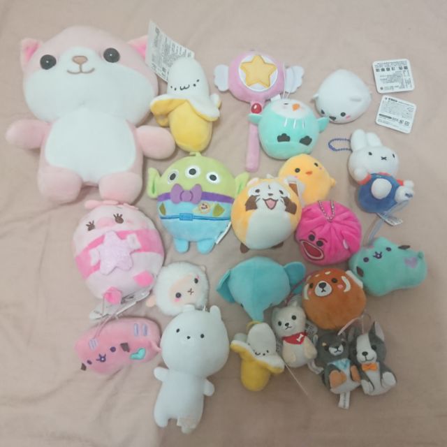 狗香蕉庫洛魔法使小櫻魔杖貓頭鶯三眼怪兔丸柴犬熊抱哥大象晚熊猴子小雞貓咪史黛西櫻花系列米菲兔娃娃出清便宜指尖娃娃