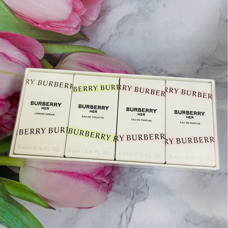 ^^大貨台日韓^^  BURBERRY HER 四入小香水禮盒