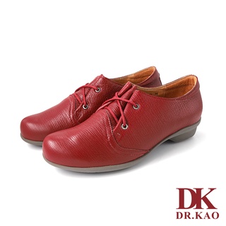 【DK 高博士】質感壓紋綁帶空氣娃娃女鞋 87-9850-00 紅色
