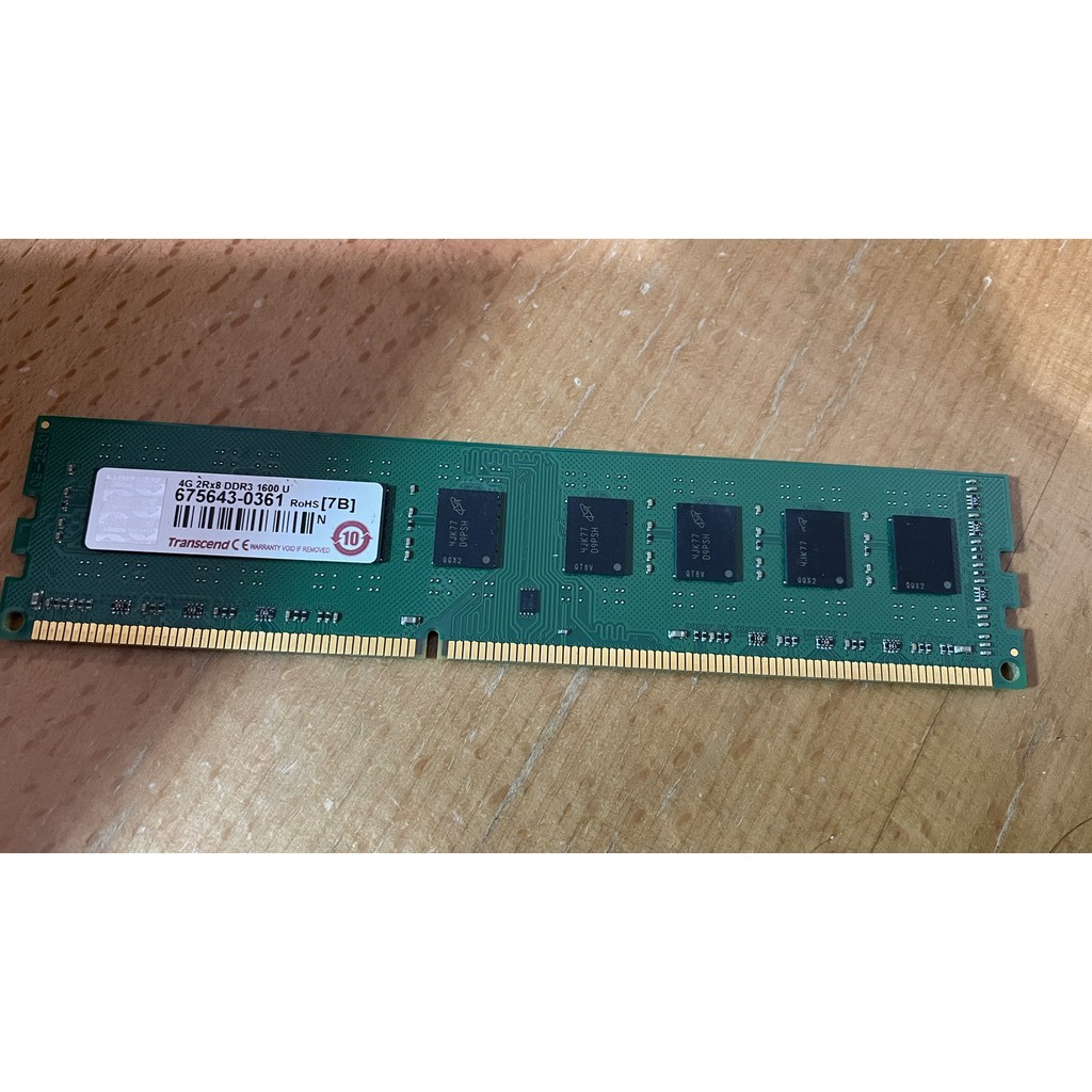 Transcend 創見 4GB 2Rx8 DDR3-1600U  (中古)