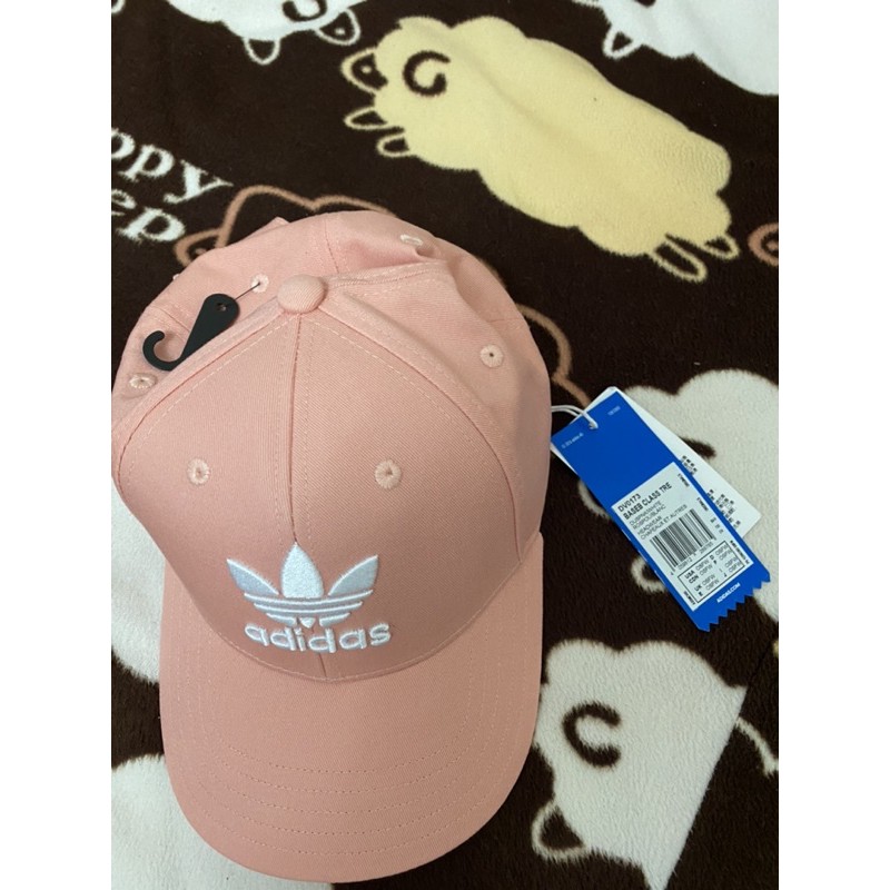 adidas 粉色老帽