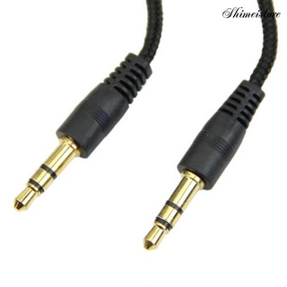 【時美3C】2米/3米耳機延長線音頻延長線3.5mm公轉公線尼龍線耳機編織線