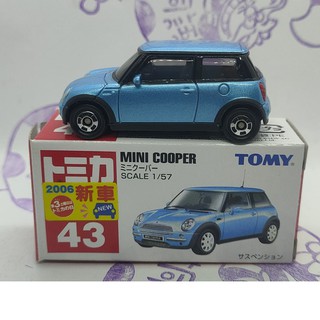 (現貨) 8 Tomica 多美 2016新車貼 43 Mini Cooper (盒況車況請看圖)