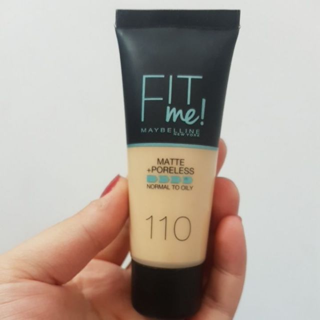 英國版軟管式maybelline fit me反孔特霧粉底液30ml#110