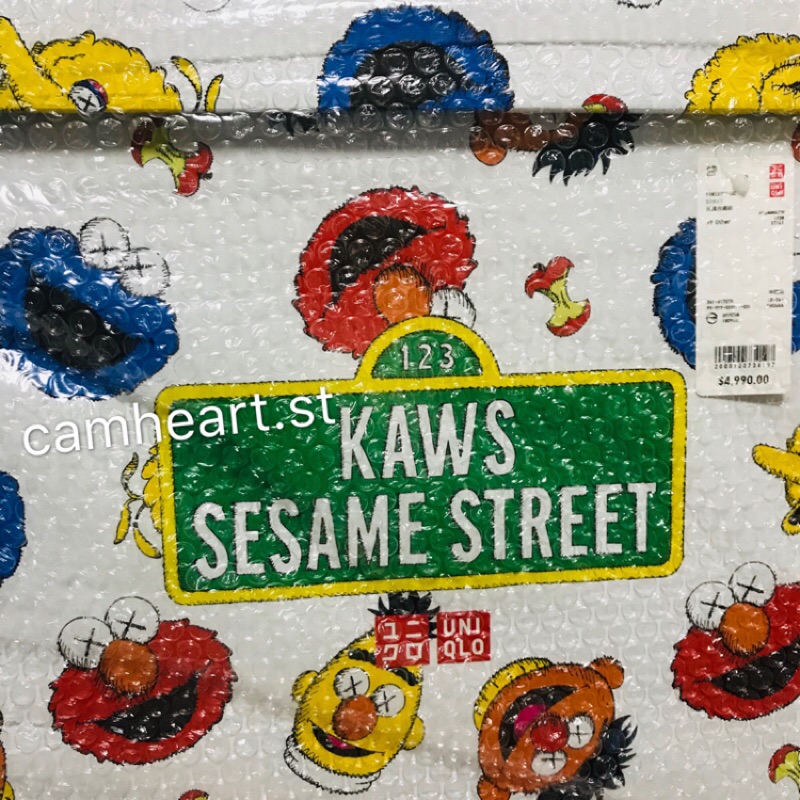 UNIQLO KAWS X Sesame Street 玩偶全套組 芝麻街 Elmo Cookie Monster 大鳥