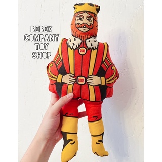 美國製 1977年 美國古董玩具🇺🇸 13吋 Burger King 漢堡王 國王 玩偶 收藏 古董娃娃 古董玩具