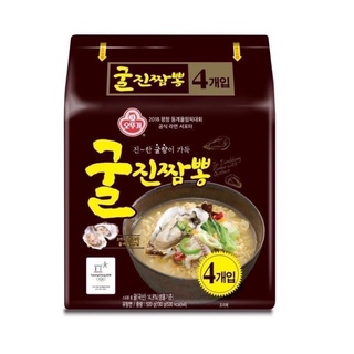 韓國 不倒翁 Ottogi 生蠔海鮮風味拉麵 蛤蠣風味拉麵 牡蠣麵 130g 一袋四包