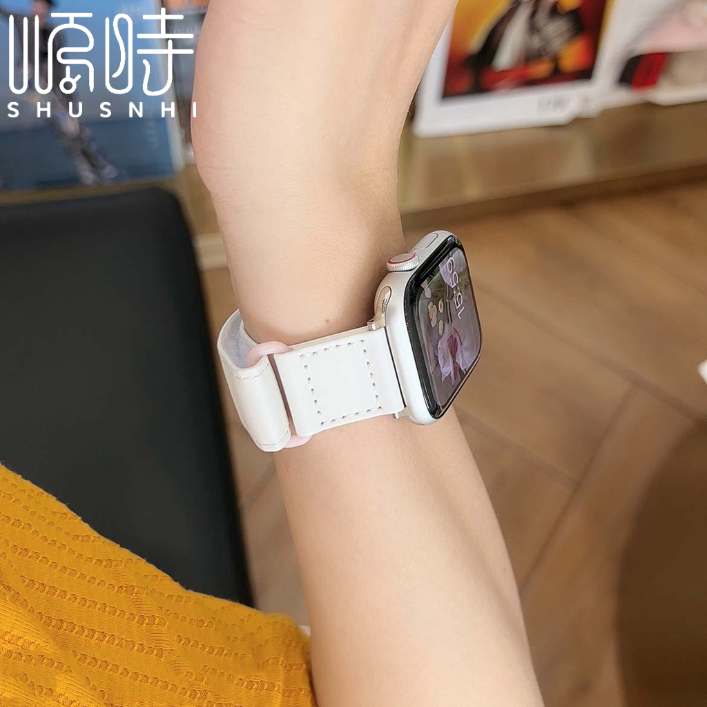魔術貼 尼龍錶帶 適用於 Apple Watch 7代 6代 5 SE 蘋果錶帶 44mm 41mm 40mm 45mm