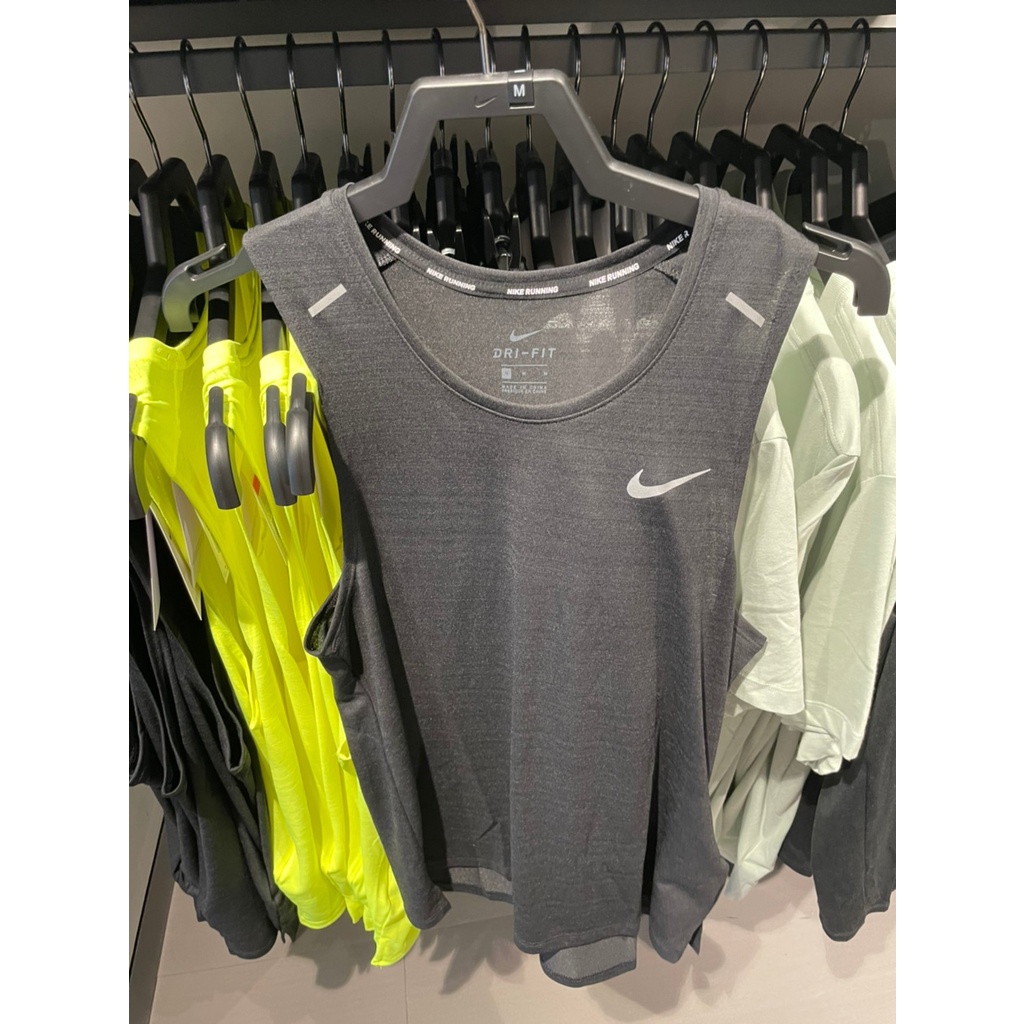 NIKE Dri-FIT Miler 男 背心 慢跑 乾爽 反光細節 側邊開衩 CU5983-010