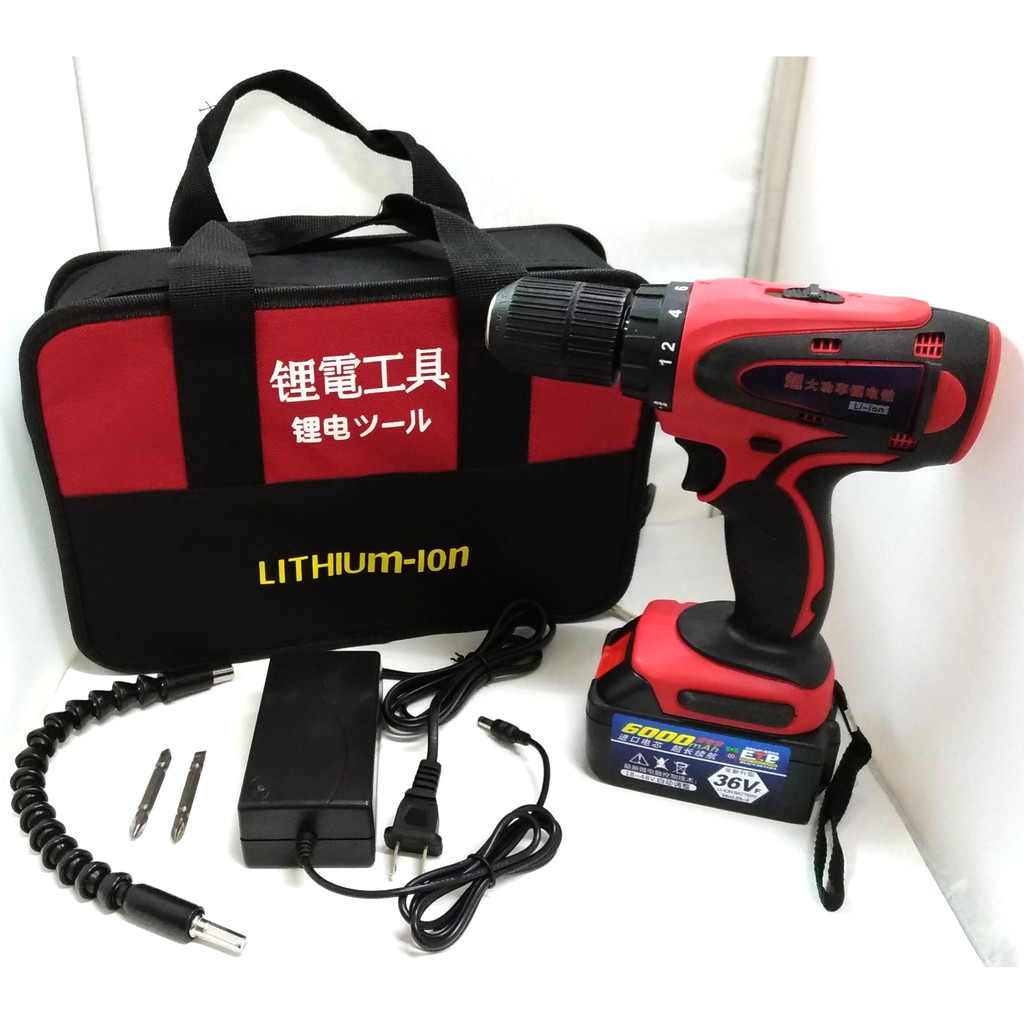 鋰電鑽 通用牧田電池 21V(18V) 多功能工業級13mm鋰電鑽 6.0AH /充電式大功率鋰電鑽/自攻螺絲釘用