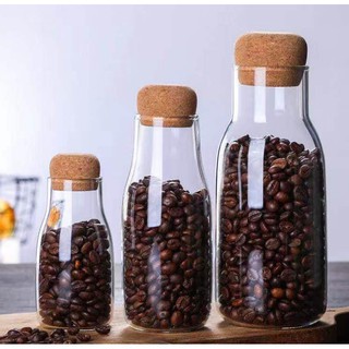 ♛BEING餐具♛150cc/300cc/600cc軟木塞耐熱玻璃瓶 茶葉展示罐 咖啡豆儲物罐 牛奶瓶 果汁瓶