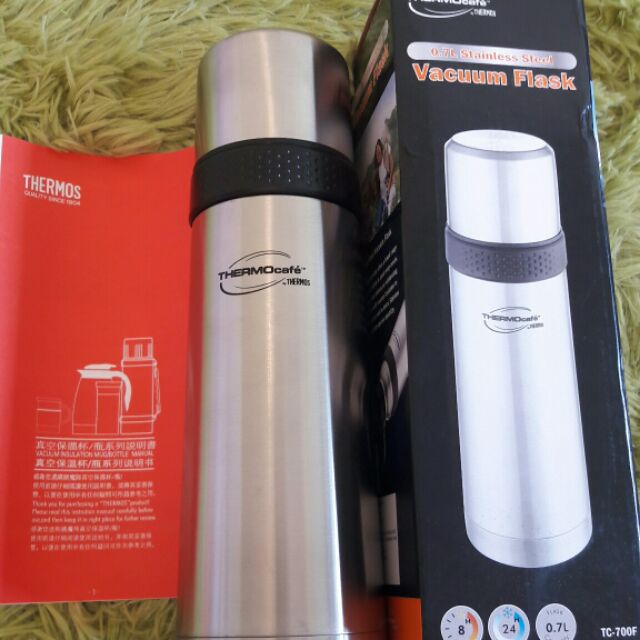 全新 THERMOS膳魔師不鏽鋼真空保溫瓶700ml(TC-700F)