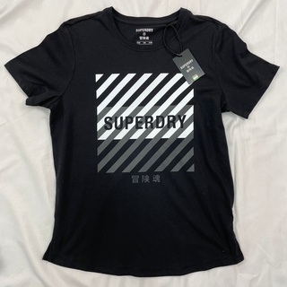 衝評 黑色 女T 極度乾燥 女款 圓領 短袖 短T T恤 冒險魂 越南製 superdry #8565