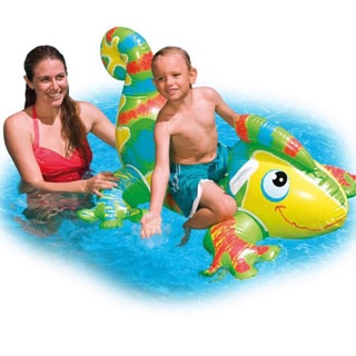 INTEX蜥蜴坐騎 兒童水上充氣玩具 游泳泳具 坐騎玩具