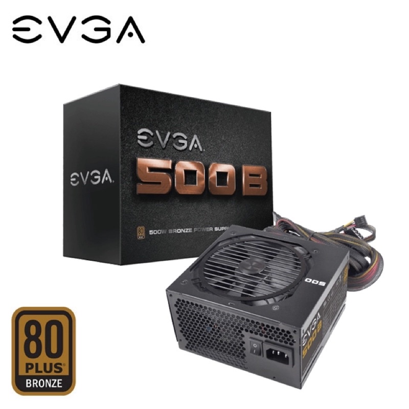 EVGA 艾維克 500 B 80 PLUS 銅牌 電源供應器