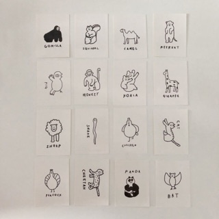 INAPSQUARE LOVE ANIMAL STICKER #2 OBJECT