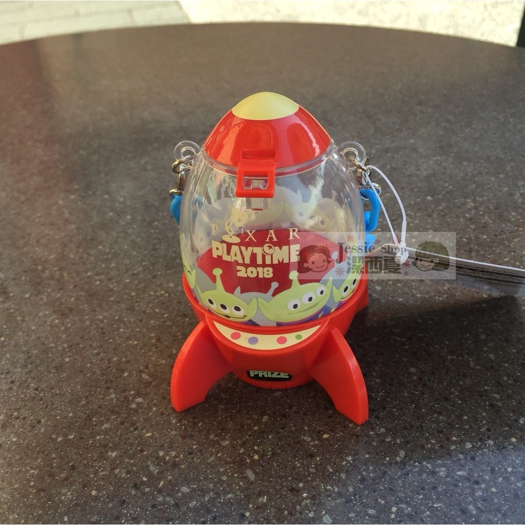 日本東京迪士尼海洋限定 2018皮克斯遊戲時間 玩具總動員 三眼怪 火箭 立體造型 迷你糖果盒吊飾 糖果罐 迷你收納盒
