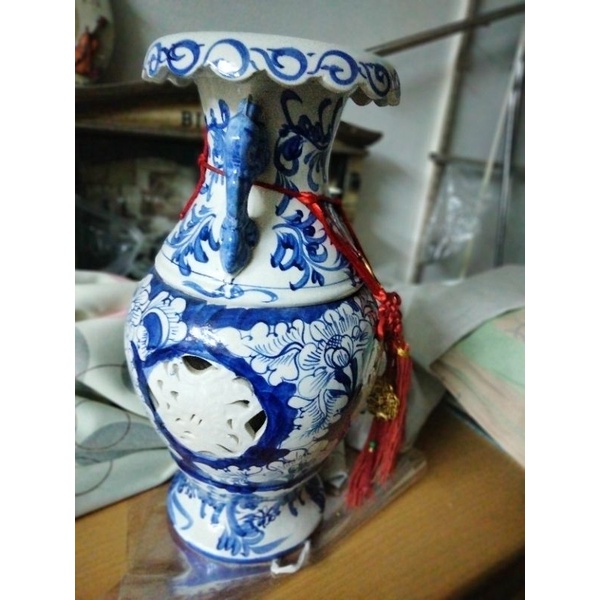 找騎樓空青花瓷花瓶擺飾花瓶舊物花瓶古董花瓶