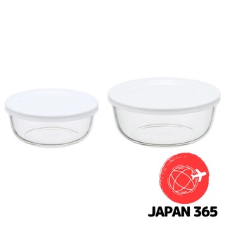 iwaki 玻璃保鮮盒 保鮮盒 耐熱玻璃 S 400 ml & M 800 ml [套裝購買]【日本直送】