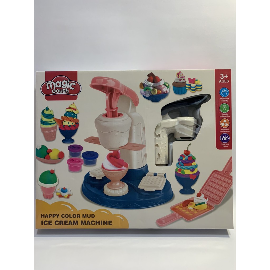 [現貨]  新品 彩泥黏土玩具 彩泥冰淇淋機 彩泥料理機 彩泥麵條機 烹飪黏土 DIY 黏土 甜筒模具 彩泥黏土玩具