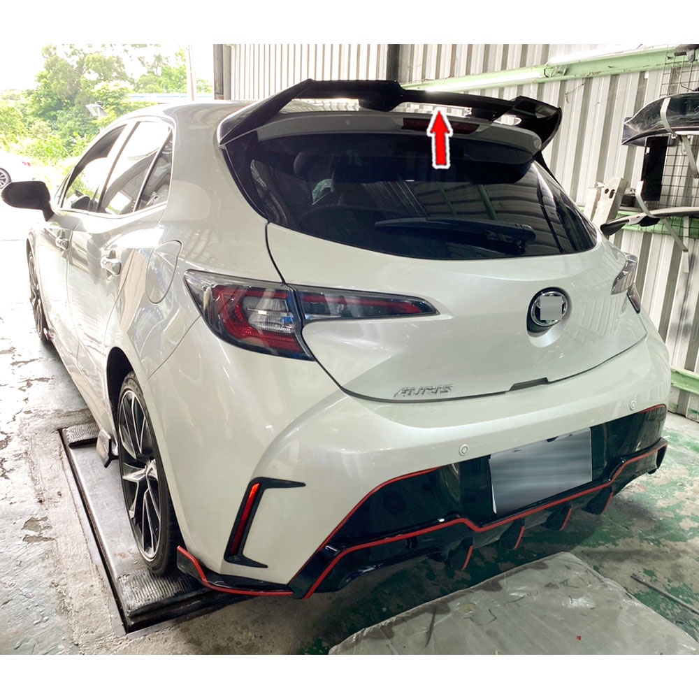 Toyota 豐田 Auris 5門車 空力套件 D款 尾翼 後擾流 改裝配件 烤漆 2022 台灣製造