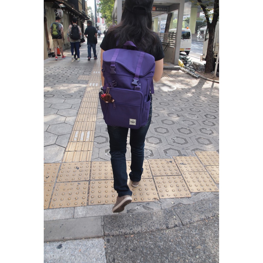 SPAO 韓國品牌 紫色後背包