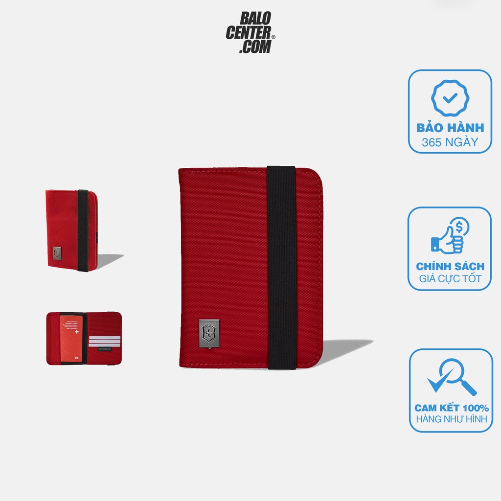 Passport Victorinox 護照夾帶 RFID 紅色護照錢包,防水卡存儲 - Backpackcenter