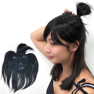 魔髮樂 頭頂髮片斜劉海 真髮 初階機織款 遮白髮 H1213