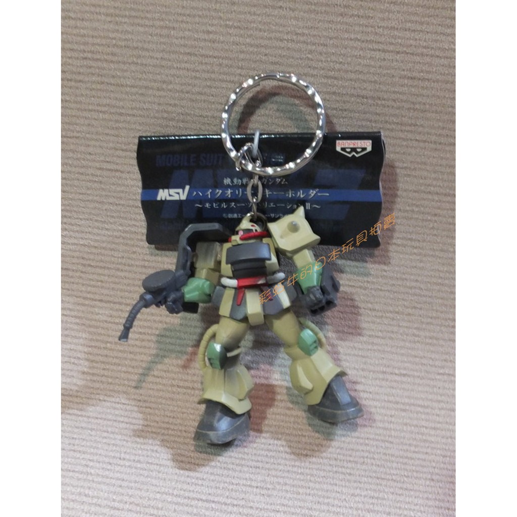 日版 日本帶回 機動戰士鋼彈 ZAKU DESERT TYPE 沙漠型薩克 機器人 公仔 鑰匙圈