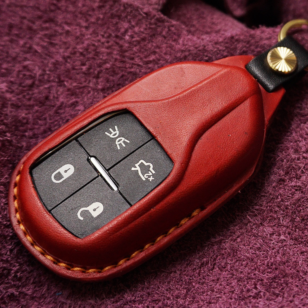 【2M2】Maserati Ghibli Quattroporte 瑪莎拉蒂汽車 晶片鑰匙 智能遙控器 手工牛皮皮套